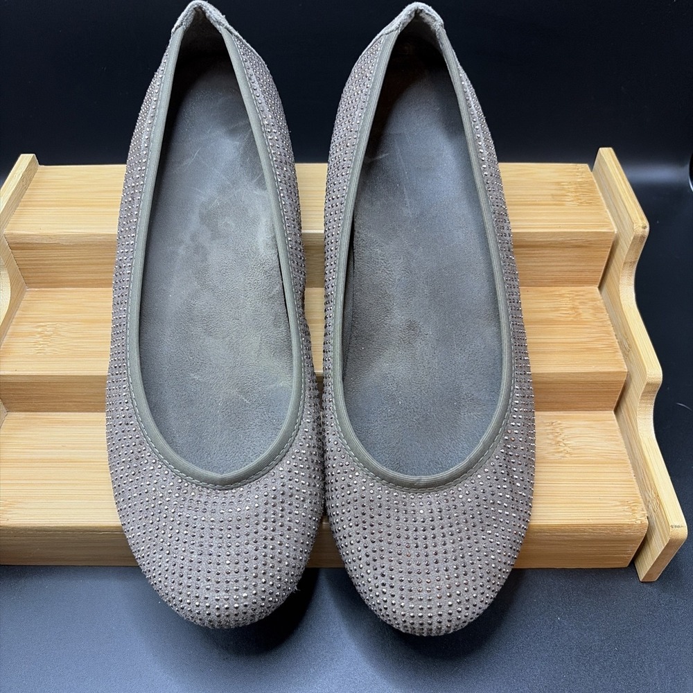 Vionic Ballet Flats Womens Size 8 Brown Sparkly Arch‎ Support Comfort Shoes